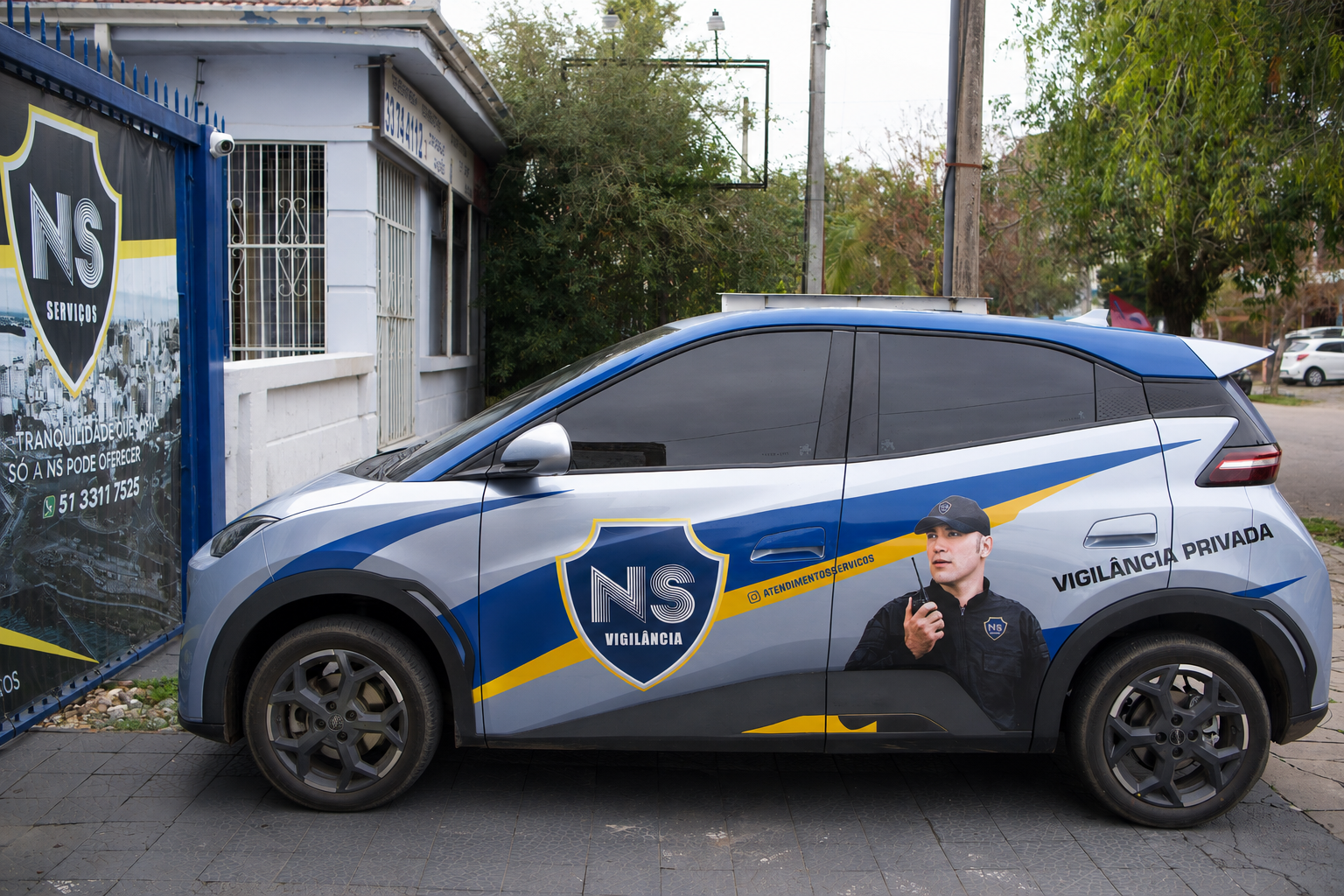 Veículo da NS em apoio de motorista profissional